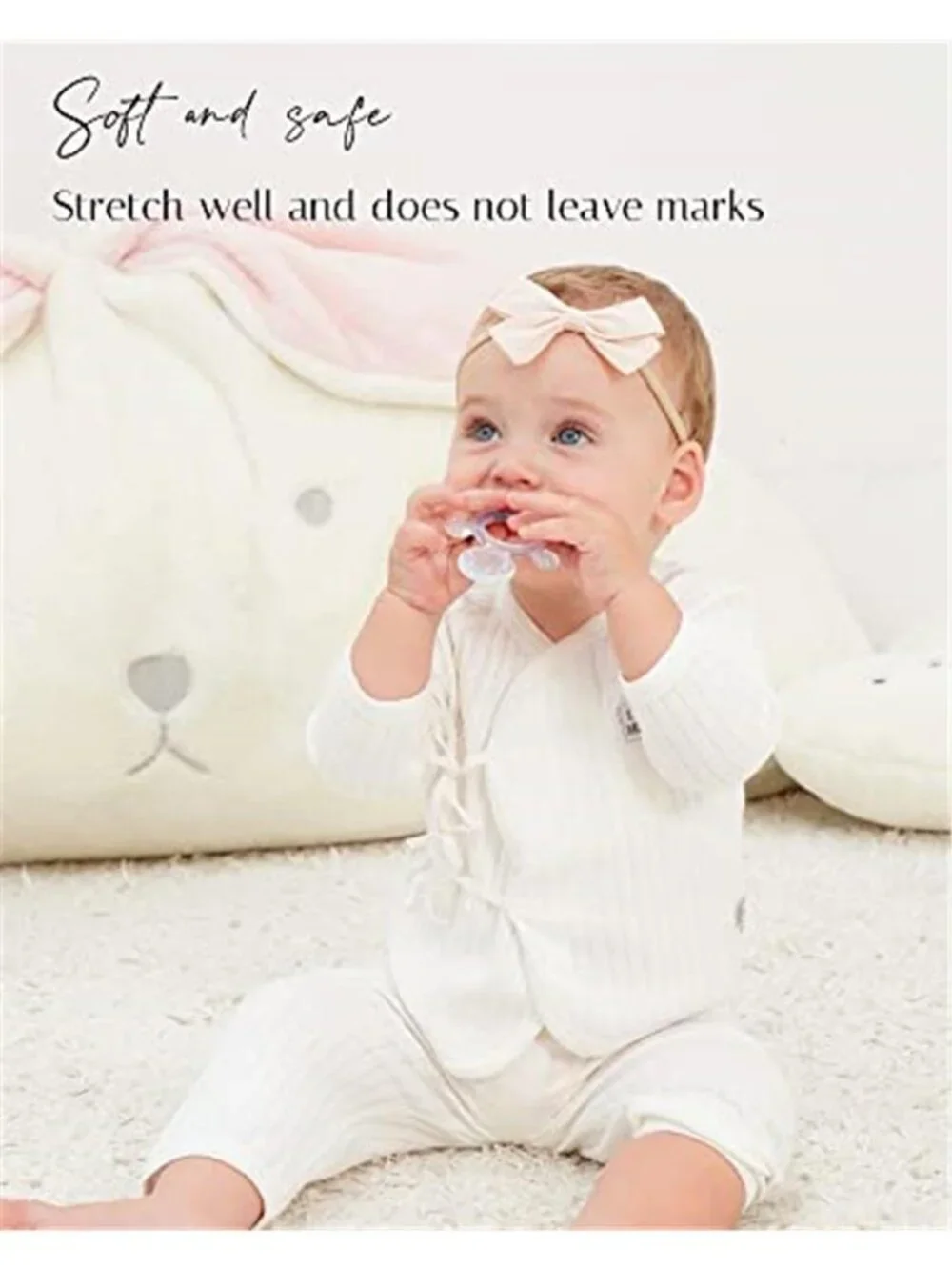 Baby Headbands Set 30 Pack Soft Stretch Bow Headbands Infant Toddler